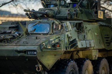 NATO zırhlı savaş aracı, Avrupa 'da caydırıcılık ve jeopolitik istikrar için gerekli olan ittifak toprak gücünü ve stratejik hareketliliği temsil eden taretli silah sistemlerine sahip.