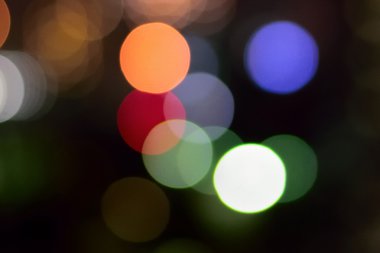 Şehir sokak ışık renkli Bokeh arka plan