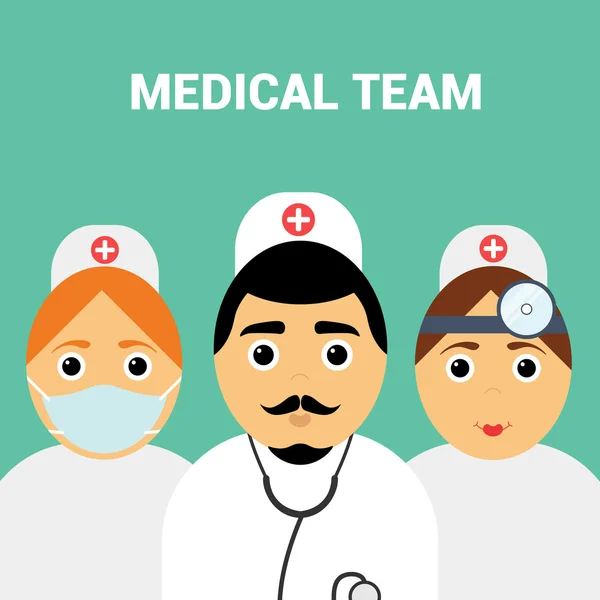 Medical team.  Modern flat design. — Stock Vector