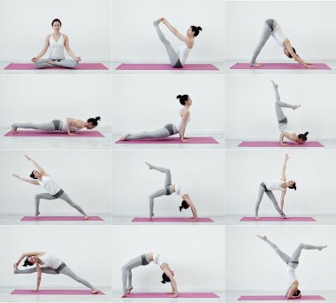 Yoga yapan kadın