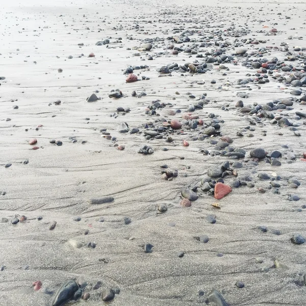 Spiaggia di sabbia nera — Foto Stock