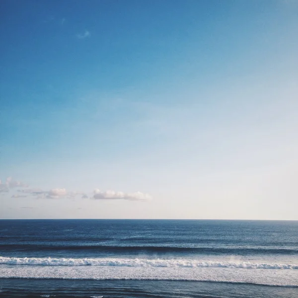 바다에서 볼 수 있는 발리 해변 — 스톡 사진