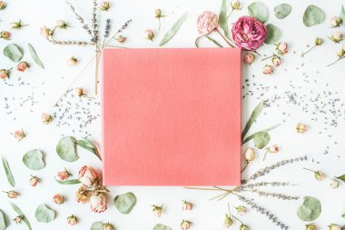 pembe düğün veya aile fotoğraf albümü