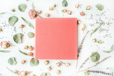 pembe düğün veya aile fotoğraf albümü