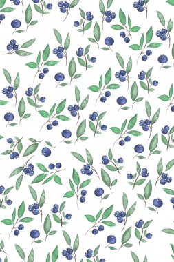 yaban mersini ve yeşil yaprak