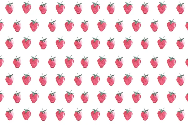 Κόκκινο φράουλα μοτίβο — Φωτογραφία Αρχείου