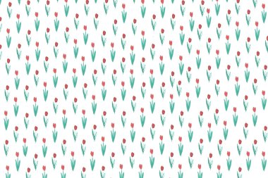 Çiçek desenli suluboya ile boyalı  