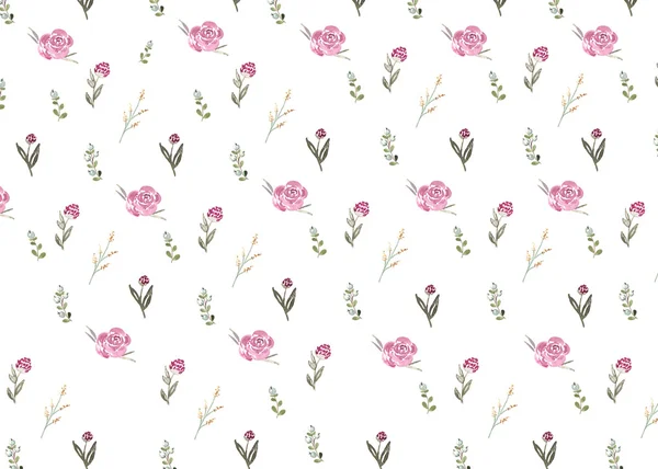 Çiçek desenli suluboya ile boyalı  