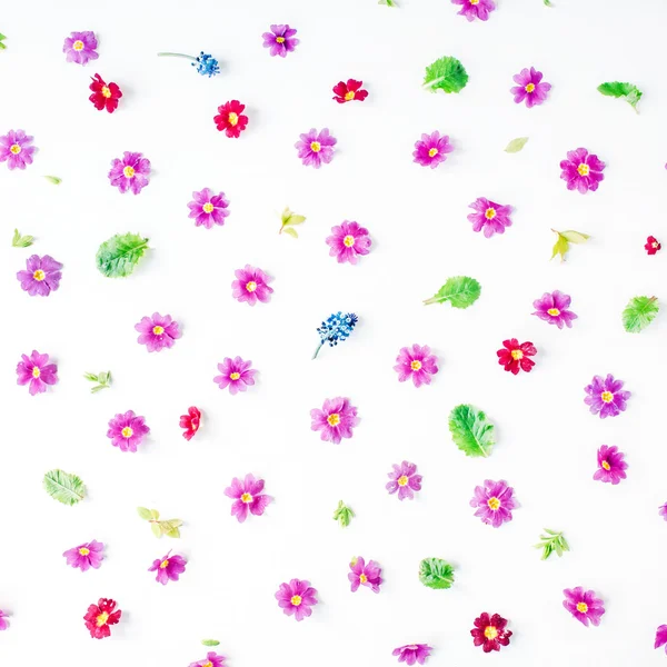 Flores silvestres padrão papel de parede — Fotografia de Stock