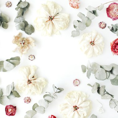 çerçeve ile kırmızı gül ya da tipik