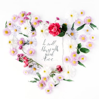 büyük bir sevgi ile küçük şeyler yapmak