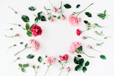 yuvarlak kare çelenk desen Güllü