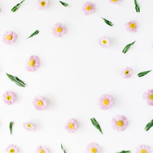 Wzór z różowymi pączkami kwiatowymi — Zdjęcie stockowe