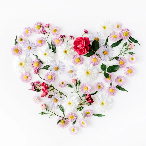 Heart made with roses — Stock Photo, Image