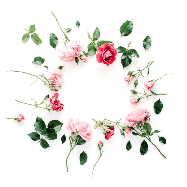 round frame wreath pattern 