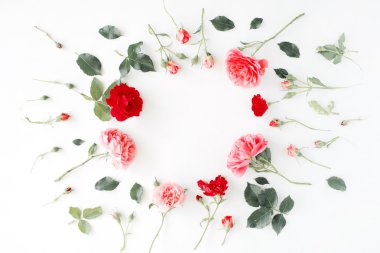 yuvarlak kare çelenk desen Güllü