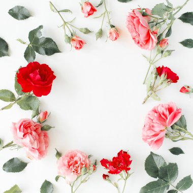 yuvarlak kare çelenk desen Güllü