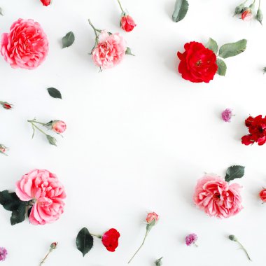 yuvarlak kare çelenk desen Güllü