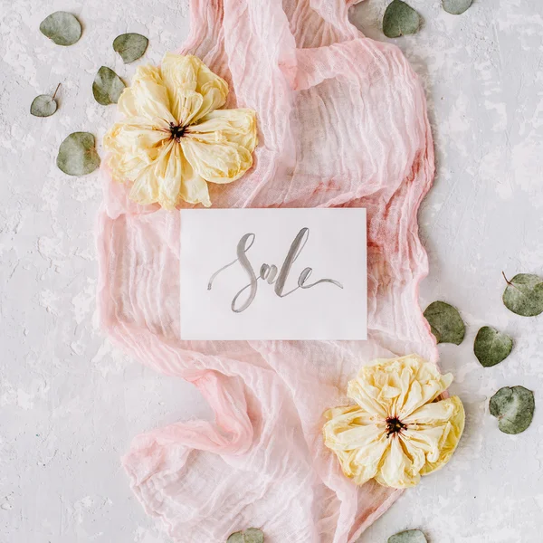 Kağıt kelime satışı ile boş