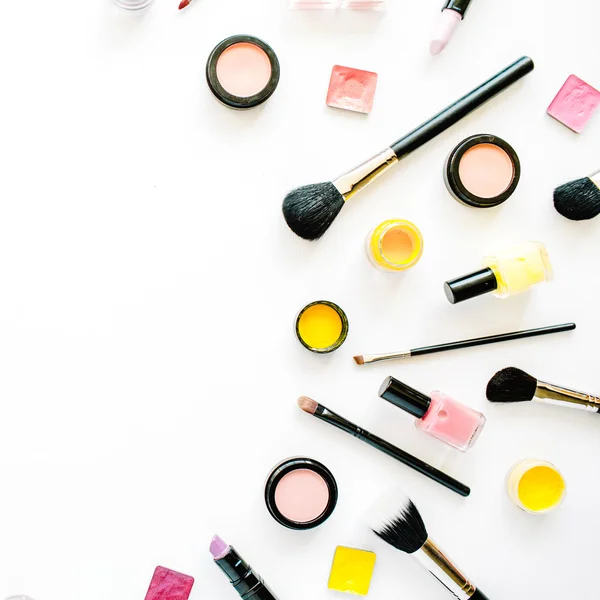 Flat lay female cosmetics — Stock Photo, Image