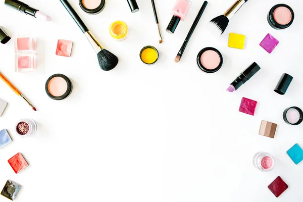 Flat lay female cosmetics — Stock Photo, Image