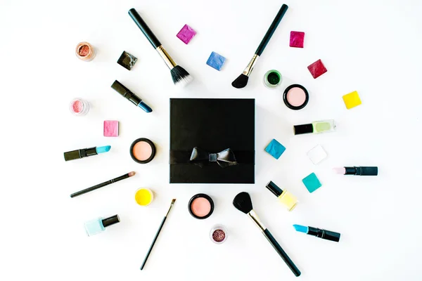 Flat lay female cosmetics — Stock Photo, Image