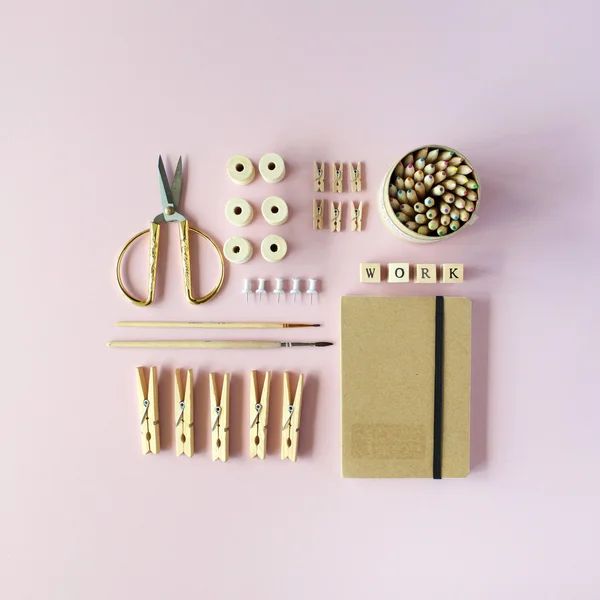 Feminine working supplies — Stock Photo, Image