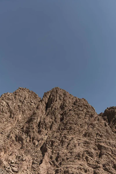 Picturesque View Sandstone Mountain Desert Blue Sky Landscape Top High — Stock Photo, Image
