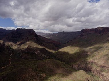 Bulutlu Gök Altında Dağ Manzarası