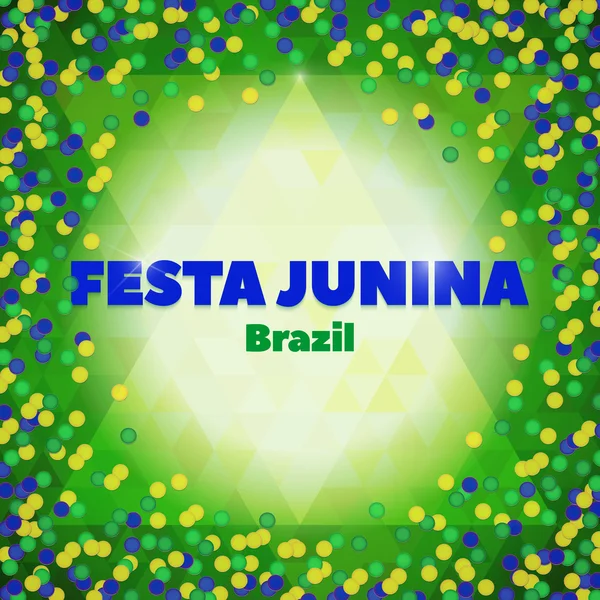 Festa Junina. Vektorhintergrund — Stockvektor