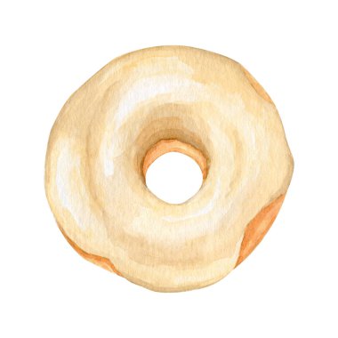 Meyveli ve çikolata kaplı suluboya tatlı çörekler. 