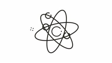 Bilim simgeleri, bilimsel ilerlemeyi sembolize eden atomik parçacık yapılarının renkli resimlerini içeren çizgi çizimleridir..