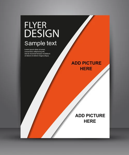 El ilanı veya kapak tasarımı - iş vektör.