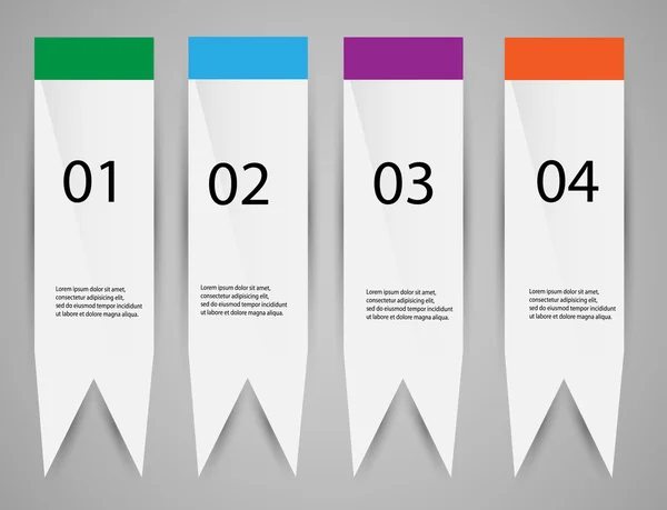 Renkli vektör yer imleri