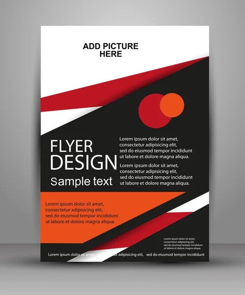 Vector Flyer Design - Negócios — Vetor de Stock