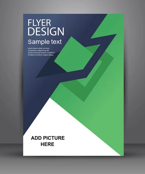 İş ve reklam için basit geometrik el ilanı