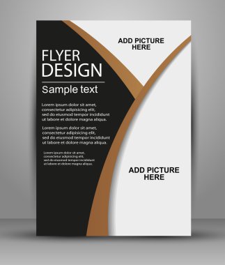 El ilanı veya Cover Design - iş vektör yayımlama, baskı ve sunum.