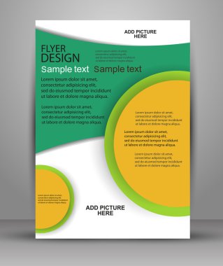 Renkli broşür tasarımı. Flyer şablonu için iş, eğitim, tanıtım, Web sitesi, Magazin cover.eps10