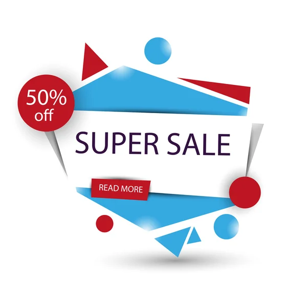 Süper satışı büyük başlığı. Vektör. 