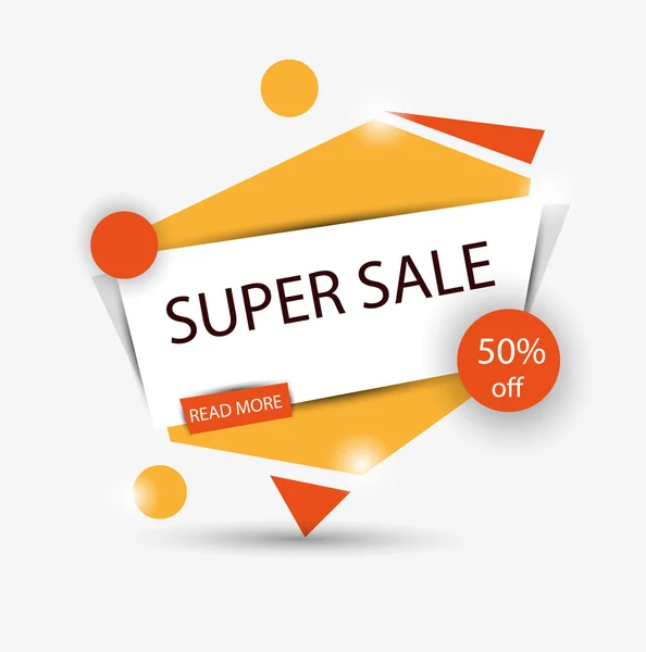 Süper satışı büyük başlığı. Vektör. 