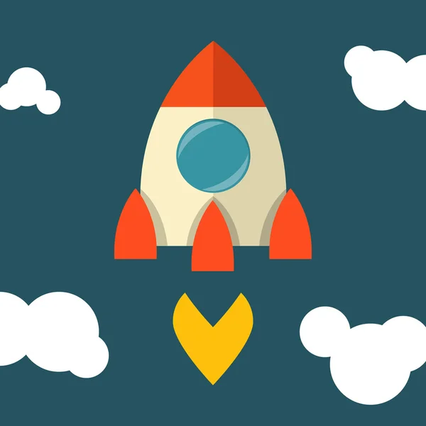 Roket simgeler. illüstrasyon vektör.