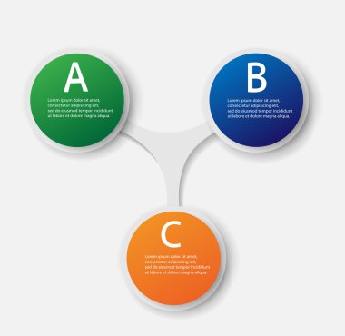Soyut afiş, iş tasarımı, infographics için panosu şablonu. Vektör. 