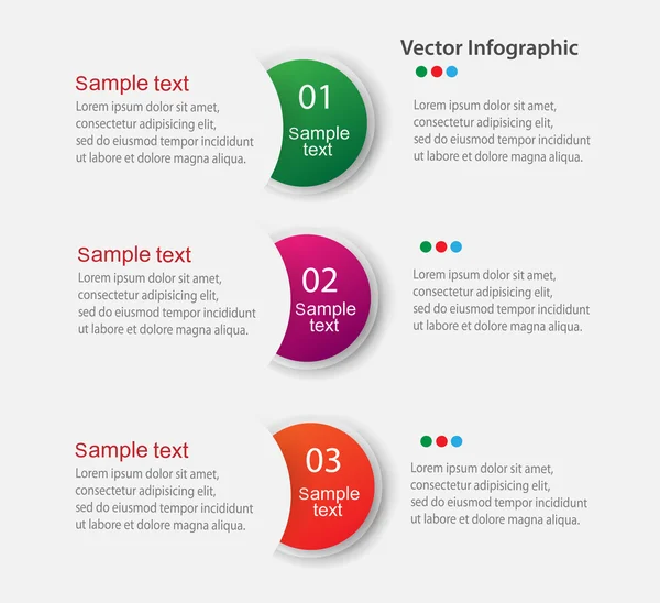 Infographic tasarım gri arka plan üzerinde. Adımları grafik şablonu/grafik veya Web sitesi düzeni. Vektör çizim. 