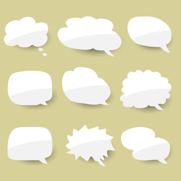 Vektör baloncuklar metin için ayarlayın. Metin için yer.