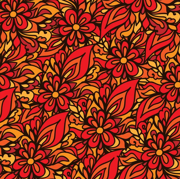 Soyut vektör çizilmiş dalgalar desen, dalgalı çiçek arka plan. Renkli çizilmiş desen karalamalar oluşur. Vektör çizim.