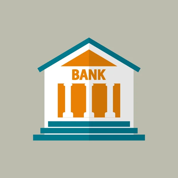 Bankacılık sistemi. Kredi. Bankamatik. Merkez Bankası. Yerleşim merkezi. Vektör.