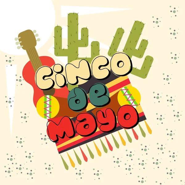 Cinco de Mayo illüstrasyon.
