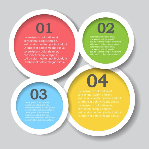 Temiz sayı afiş şablonu, grafik veya Web sitesi düzeni tasarlayın. Vektör. EPS 10. Infographic iş şablonu vektör çizim.