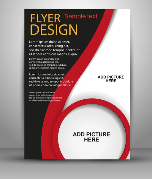 Soyut broşür afiş tasarım şablonu. Flyer şablonu iş, eğitim, tanıtım, Web sitesi, Dergi kapağı için. Vektör 