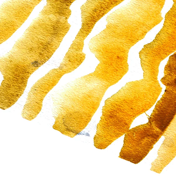 Ilustración que representa la textura de fondo rayado color amarillo y dorado. dirección diagonal, acuarela — Foto de Stock